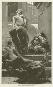 Niobe lastensa kanssa