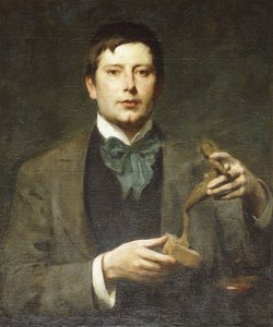 Kuvanveistäjä George Framptonin muotokuva tekijältä Solomon Joseph Solomon