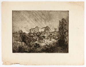 Kärryt ja rauniot tekijältä Solon H. Borglum