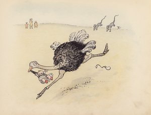 S Rosamond Praegerin kuvitus sarjaan Little Twin Dragons (värilitografia).