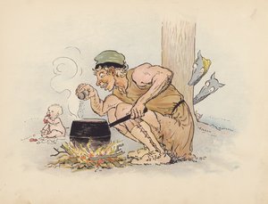S Rosamond Praegerin kuvitus sarjaan Little Twin Dragons (värilitografia).
