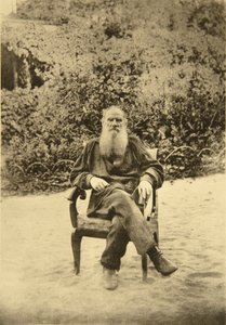 Venäläinen kirjailija Leo Tolstoi, Jasnaja Poljana, Tulan lähellä, Venäjä, 1890-luku