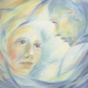 Kohtaaminen, 2002 (pastelli paperilla)