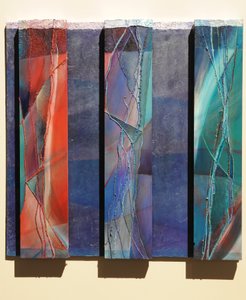 The Magi, 2007 (paneeli, pigmentti, hopeakulta, tekstiili, marmoripöly, tekstuuri, hartsi)