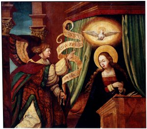 The Annunciation, s. 1520. tekijältä South German master