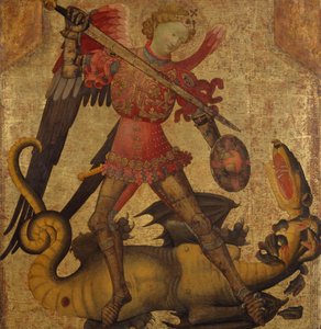 Pyhä Mikael ja lohikäärme, n. 1405.