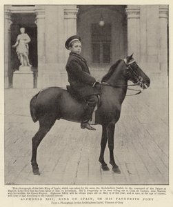 Alfonso XIII, Espanjan kuningas, suosikkiponillaan