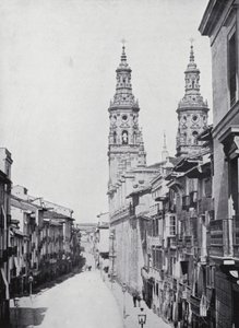 Calle Del Mercado, Logrono (s/w-kuva) tekijältä Spanish Photographer