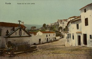 Kahdeksan suihkulähteen suihkulähde, Ronda, Espanja (värillinen kuva) tekijältä Spanish Photographer
