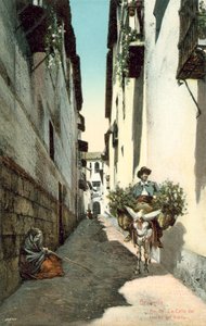 Granada, La Calle Del Horno Del Vidrio, Espanja (värikuva) tekijältä Spanish Photographer