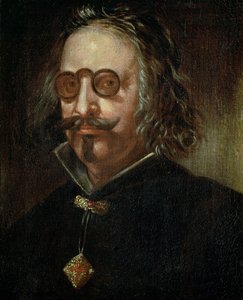 131-0795082 Francisco de Quevedo y Villegasin (1580-1645) muotokuva (öljy kankaalle) tekijältä Spanish School