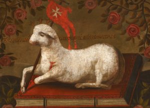 Agnus Dei Pyhän Johanneksen ritarikunnan lipulla
