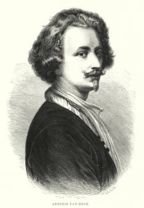 Anthony van Dyck, flaamilainen taiteilija (litho) tekijältä Spanish School
