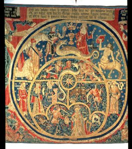 Astrologinen kuvakudos (keskeinen yksityiskohta) tekijältä Spanish School