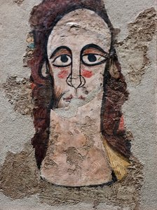 Kristus Pantokrator. 1200-luku (fresko) tekijältä Spanish School