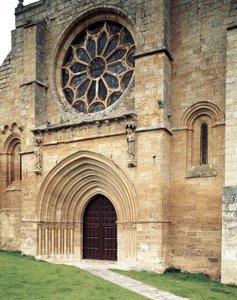 Santa Maria del Manzanon kollegiaalinen kirkko, Castrojeriz, Burgos, Espanja tekijältä Spanish School