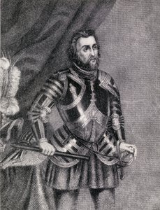Hernan Cortes, Oaxacan laakson markiisi (1485-1547). tekijältä Spanish School