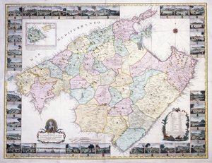 Mallorcan saaren kartta, 1785