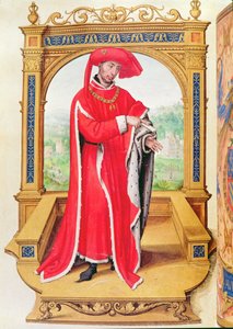 Philip Hyvä (1396-1467) Burgundin herttua, Kultaisen Fleecen ritarikunnan perustaja, Statuts de la Toison dOr tekijältä Spanish School
