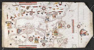 Portolan Chart, kirjoittanut Jaume Olives tekijältä Spanish School