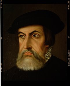 Hernan Cortesin (1485-1547) muotokuva (öljy kankaalle) tekijältä Spanish School