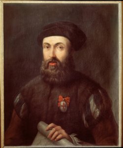 Portugalilaisen navigaattorin ja tutkimusmatkailijan Ferdinand Magellanin muotokuva tekijältä Spanish School