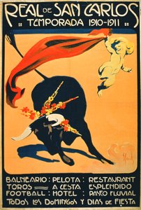San Carlosin Realin tapahtumia mainostava juliste. tekijältä Spanish School