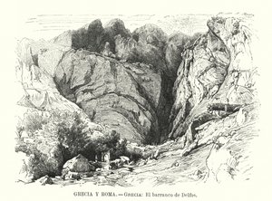 Delphin rotko, Kreikka (litho) tekijältä Spanish School