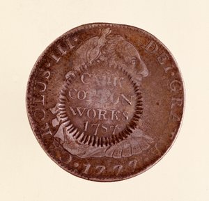 Hopeakolikko (8 realia) Espanjasta: Kaarle III:n hallituskausi (1759-1788). 1777, vastaleima 1787. Halk. 3,9 cm Napoli, museo archeologico tekijältä Spanish School
