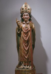 St. Martin of Tours, 1300-luvun loppu - 1400-luvun alku (maalattu ja kullattu puu)