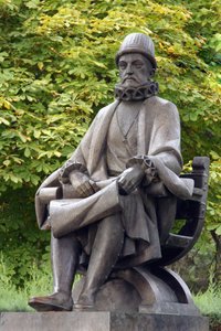Felipe II:n (1527-1598) patsas (pronssi) tekijältä Spanish School