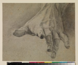 Vasemman käden tutkimus, 1700-luku tekijältä Spanish School