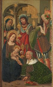 The Adoration of the Kings, n. 1490 (tempera paneelissa) tekijältä Spanish School