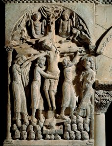 Laskeutuminen ristiltä, Pyhän Dominic Siiloksen mestari (1100-luku). Relief kiveen tekijältä Spanish School