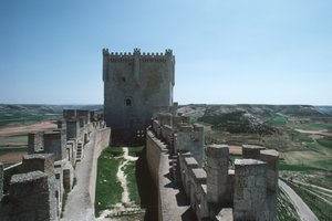 Näkymä linnan muureille ja säilytä tekijältä Spanish School