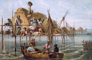 Sienikalastajien asunto tai sienenkalastajien talo, Kuuba tekijältä Spanish School