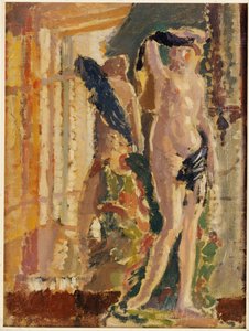Posliinihahmo peilin ääressä, 1910