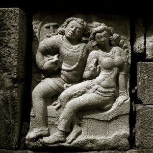 Isurumuniya-ystäville, 6th Century, Gupta-tyylinen kaiverrus