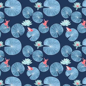 Lilypond pattern II, 2020 (grafiittikynä ja digitaalinen) tekijältä Stacy Hsu