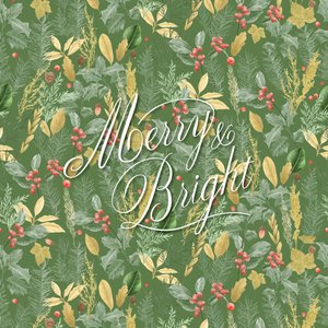 Merry & Bright, 2021 (grafiittikynä ja digitaalinen) tekijältä Stacy Hsu