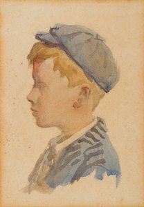Alecin muotokuva, n. 1904 (akvarelli paperille) tekijältä Stanhope Alexander Forbes