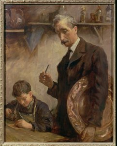Nuori oppipoika, Newlyn Copperworks tekijältä Stanhope Alexander Forbes
