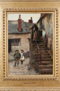 LAPSIA UUSIKADULLA tekijältä Stanhope Forbes