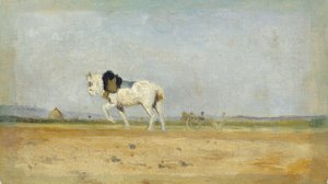 Aura hevonen pellolla, 18701874.