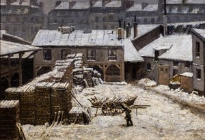 Lunta Pariisissa tekijältä Stanislas Victor Edouard Lepine