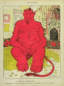Kapitalistinen Moloch, LAssiette au Beurre, 27. elokuuta 1910 tekijältä Stanislav Ostoja-Chrostovski