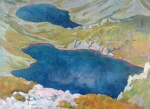 Hinczow-järvet Tatravuorilla, 1907
