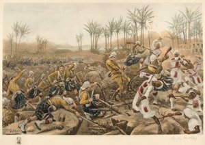 Cameron Highlanders ryöstössä, Atbara, 8. huhtikuuta 1898 (valokuva) tekijältä Stanley Berkeley