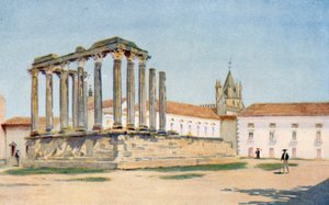 Dianan temppeli, Evora (värilitro) tekijältä Stanley Inchbold