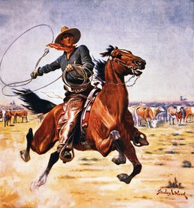 Cowboy na may lassoofinn tekijältä Stanley L. Wood